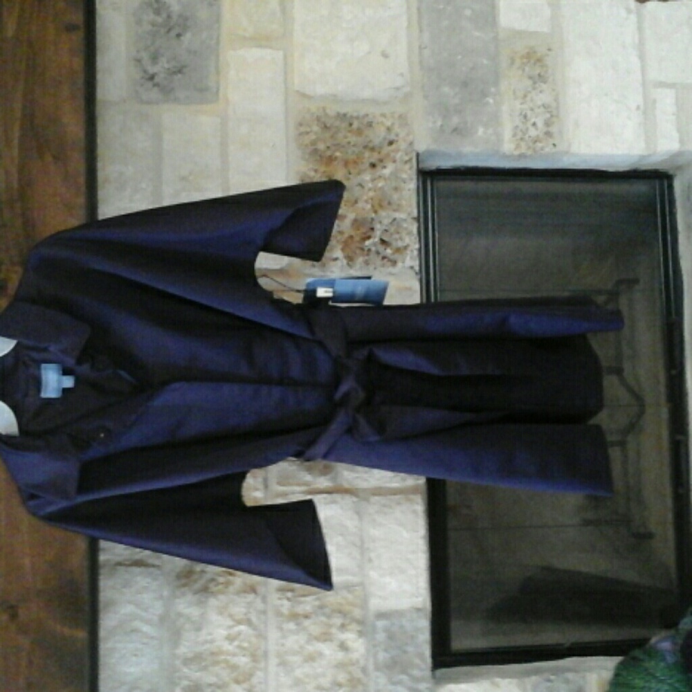 Simply Vera Wang Trench Coat Purple NWT